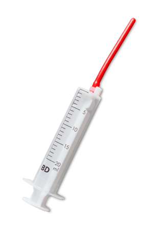 psittacus red soft tube سيتاكوس ابرة غر انبوبة سيليكون 20 مل