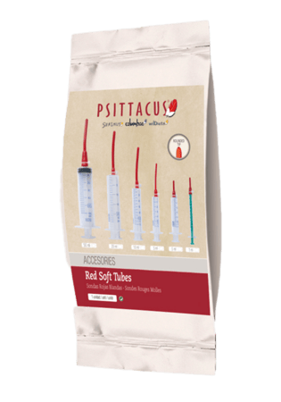 psittacus red soft tube سيتاكوس ابرة غر انبوبة سيليكون 20 مل