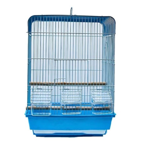 قفص طيور بثلاث مأكليات - ألوان متعددة
