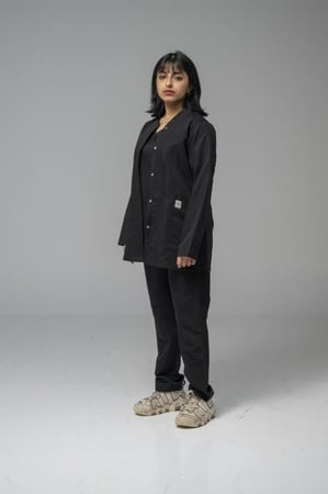 جاكيت سكراب طويل اسود