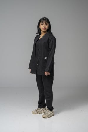 جاكيت سكراب طويل اسود