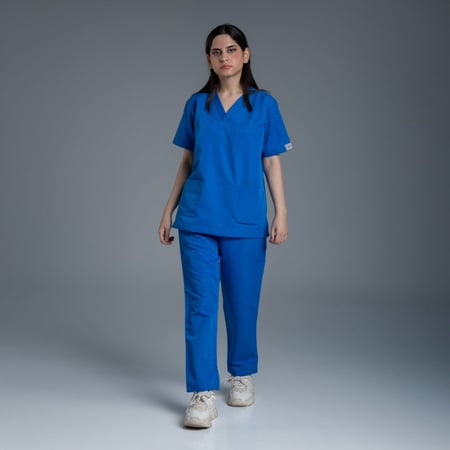 سكراب طبي ازرق فاتح-ألوان النسيج للزي الطبي