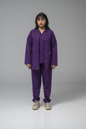 سكراب جاكيت طبي لون ليلكي - الوان النسيج