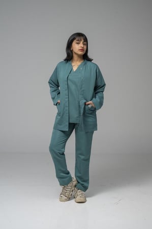 سكراب ملون طبي تيفاني غامق - الوان النسيج