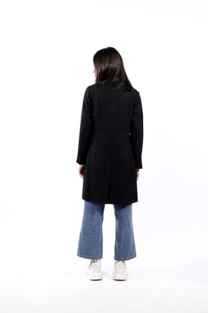 بالطو نسائي اسود طبي-ألوان النسيج للزي الطبي