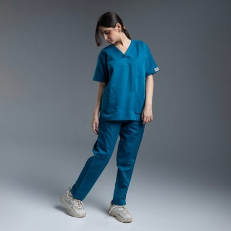 سكراب طبي تركواز غامق