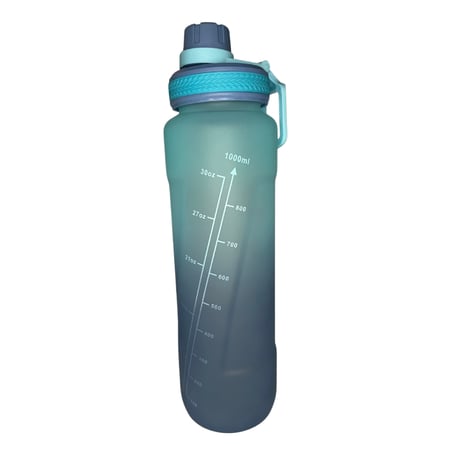 زجاجة مياة رياضية فاخرة بلاستك أزرق فاتح