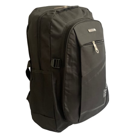 حقيبة ظهر أسود بدون شعار