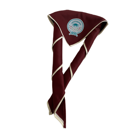 منديل عودي ( عنابي ) كشافة التعليم