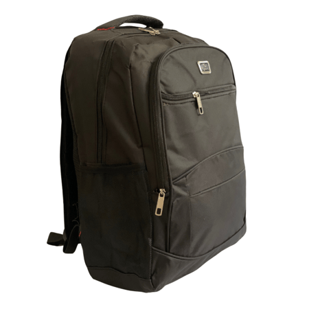 حقيبة ظهر أسود بدون الشعار