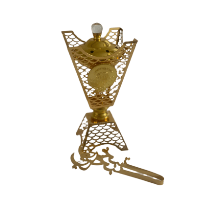 مبخرة  فاخرة معدن ذهبية بشعار كشافة وزارة التعليم