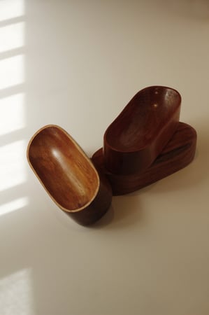 صحن تقديم بيضاوي خشب