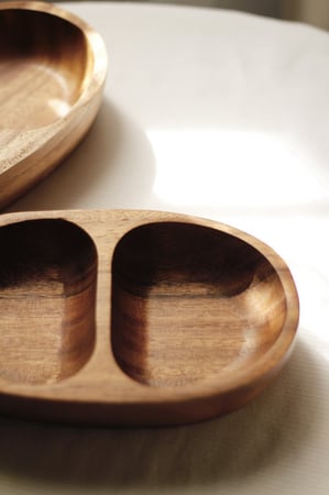 صحن عميق مقسم