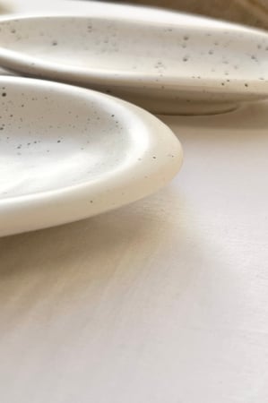 صحن تقديم بيضاوي فاخر