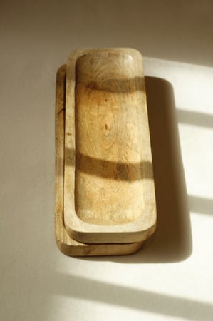 صحن تقديم خشب فاخر