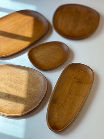 صحن خشب طولي