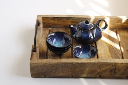 طقم تقديم شاي بركاني