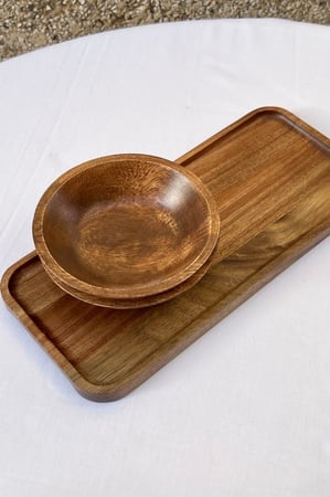 صحن خشب طراز ياباني