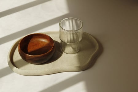 صينية ديكور المنزل تقديم شاي قهوه