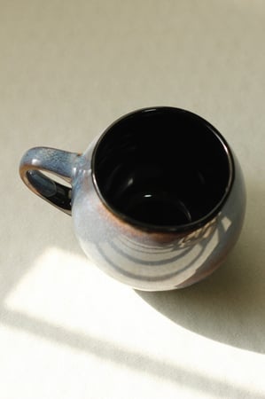 Glazed cermic mug cup coffee
