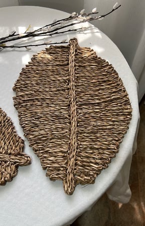 لبادة صحون من القش البحري