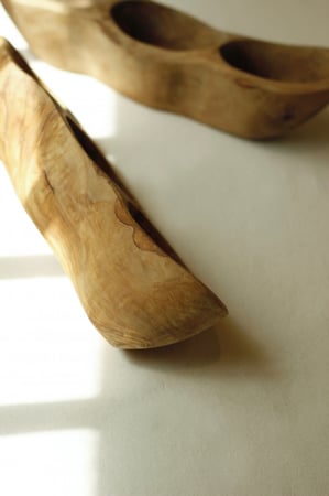 صحن تقديم مقبلات خشب