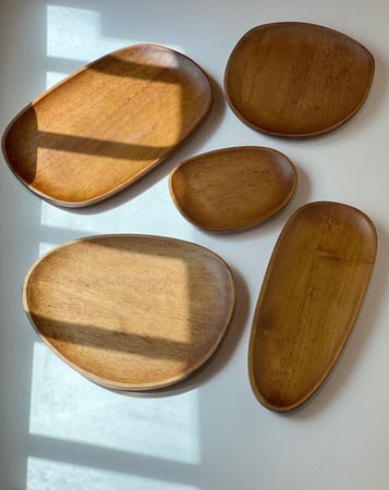 صينية تقديم خشب اواني خشبية صحن خشبي لوح خشبيات صحون