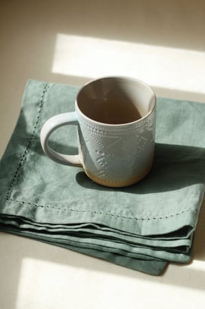 كوب محفور وناعم - أزرق سماوي