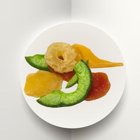 فواكه مجففة مشكلة من تايلند مزيج لذيذ من الفيتامينات والألوان