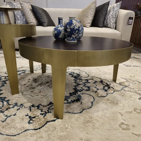 طاولة قهوة مع سطح خشبي (كبير) /(BIG) COFEE TABLE WITH WOODEN TOP