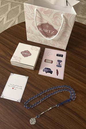 مسبحة KARTZ أزرق بشفاف