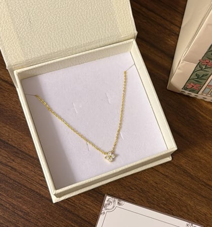 بوكس KARTZ ورد صناعي جوري أبيض مع عقد فضه عيار 925