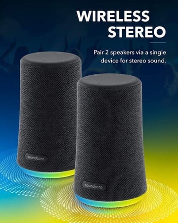 انكر Flare Mini سماعة سبيكر ساوند كور لون أسود 360