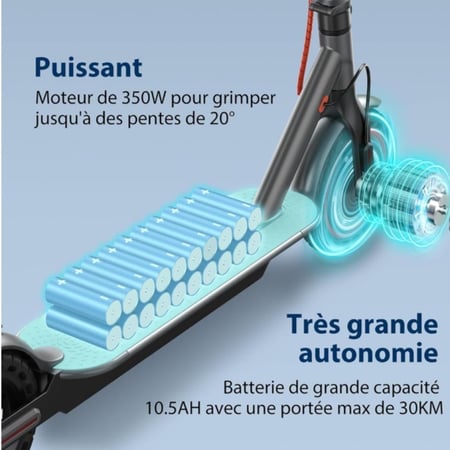 سكوتر كهربائي بشاشه 30كم للبالغين