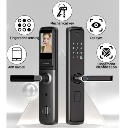 قفل بشاشه وكمرا ذكي