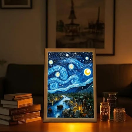 اطار فان جوخ مضيء