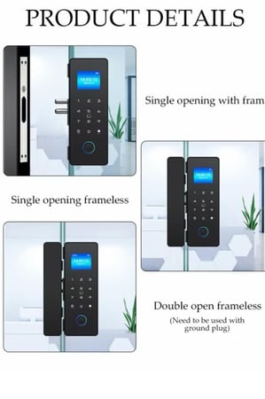 قفل ذكي لابواب الزجاج