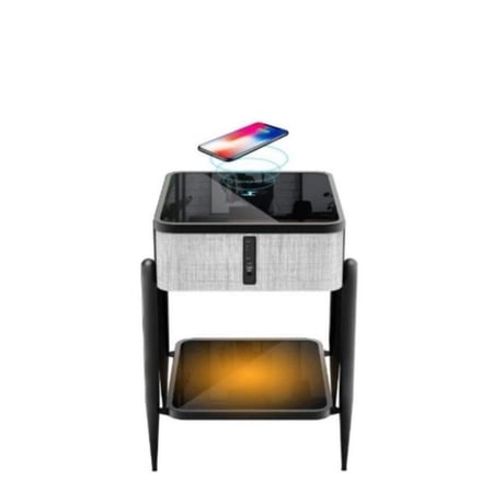 طاولة ذكيه  بمكبر صوت وشاحن لاسلكي