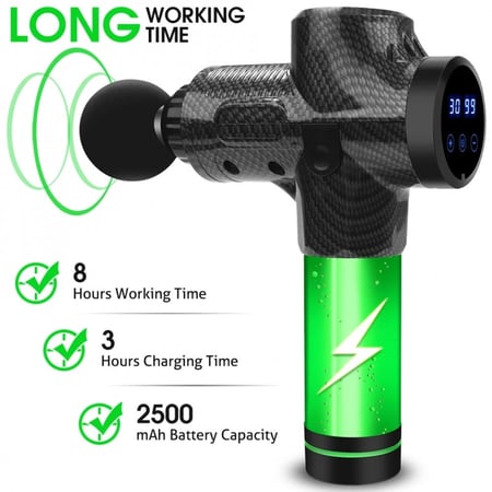 مسدس المساج بـ ست رؤوس و30سرعة النسخة العالمية