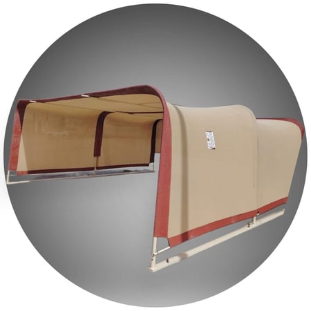 مظلة سيارة مزدوجة