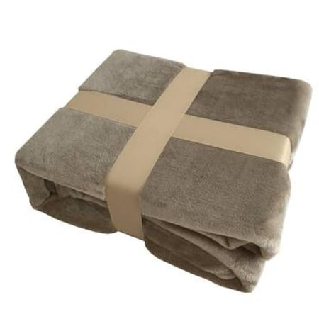 بطانية مخمل سادة مفرد 170-220 سم جملي - مفرشي