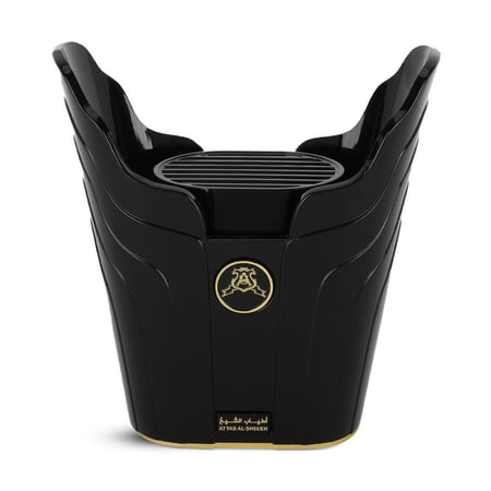 اطياب الشيخ مبخر سينسر بحجم كبير - اسود