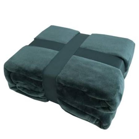 بطانية مخمل سادة مفرد 170-220 سم فيروزي - مفرشي