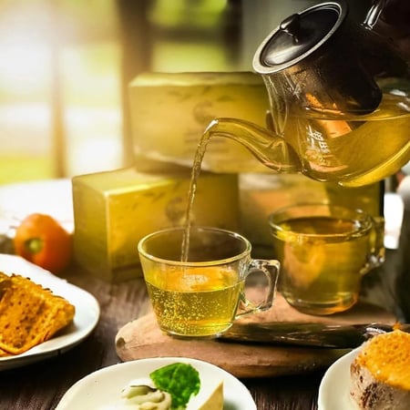 باكج الراحة - 10 علب شاي أخضر فيتنامي