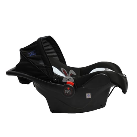 كرسي سيارة للاطفال باللونين الاسود والسماوي Black and cyan baby car seat
