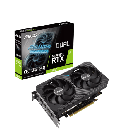 كرت شاشة ASUS Dual GeForce RTX 3050 6GB OC