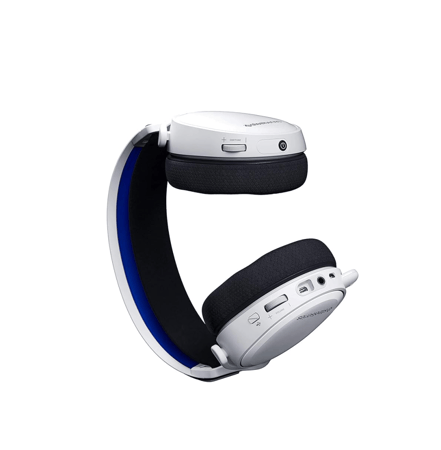 سماعة رأس لاسلكية (مستخدم) للألعاب Arctis 7P قيمنق فئة اركتيكس 7 بي من ستيلسيريز تحافظ على جودة الصوت، 24 جيجاهرتز متوافقة مع PS5 وPS4 ابيض PS5 ، فوق الاذن