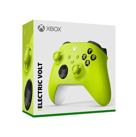 يدات تحكم Microsoft Controller for Series X, Series S, Xbox One (Latest Model) - Electric Volt لون أخضر
