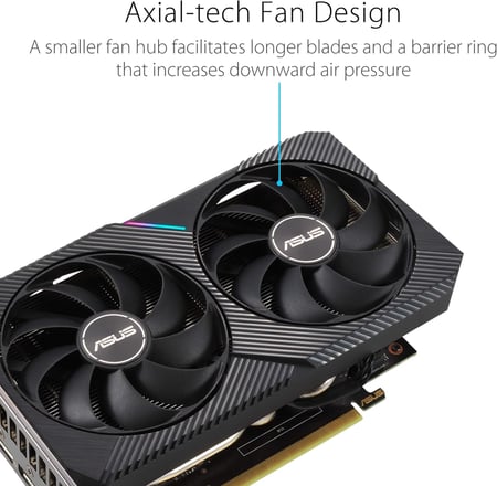 كرت شاشة ASUS GeForce RTX 3060 Dual OC 12GB GDDR6 Graphics Card