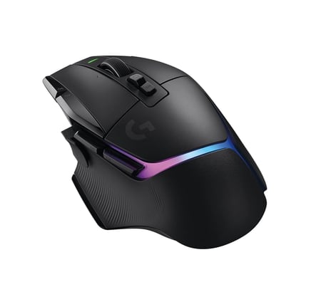 ماوس الالعاب (مستخدم) لوغيتك G502 X لايت سبيد اللاسلكي ار غي بي بصري مع مفاتيح القوة الخفية المختلطة مصابيح مستشعر العاب هيرو 25K متوافق الكمبيوتر الشخصي macOS ويندوز اسود - Logitech G502 X PLUS